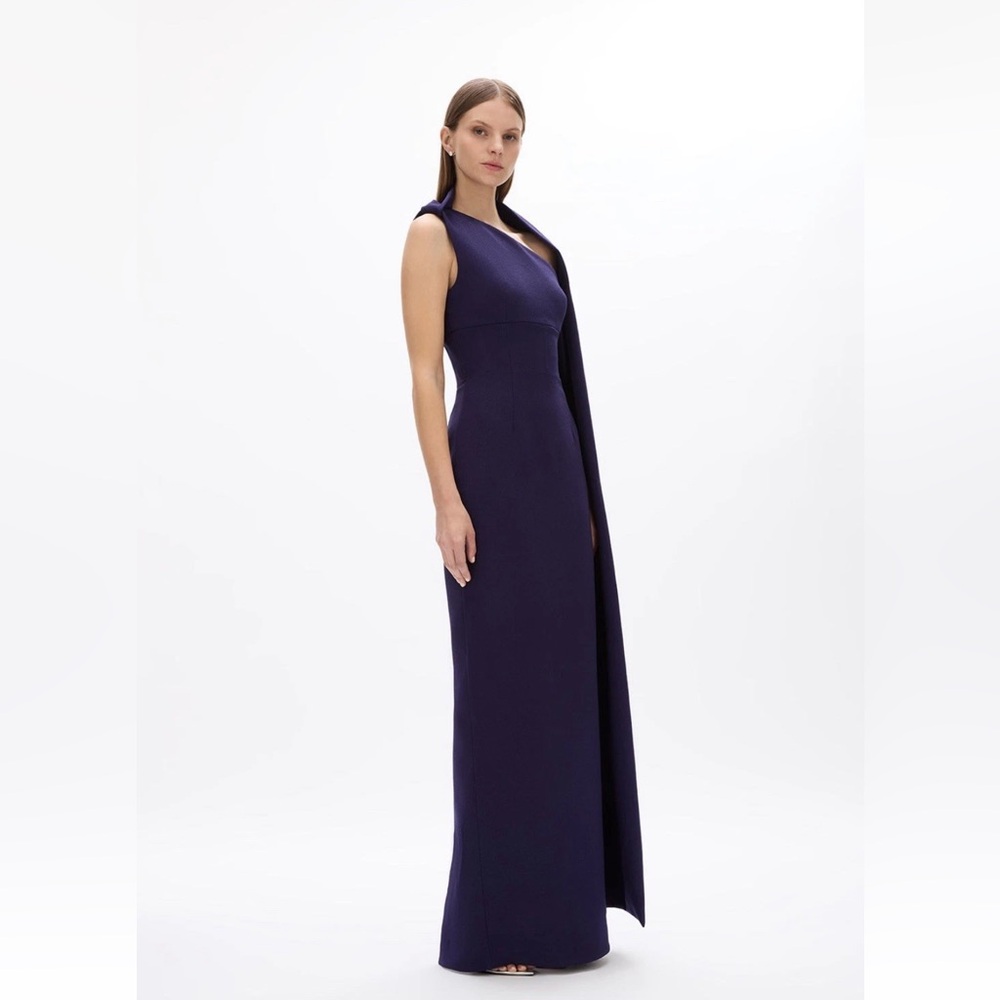 NWOT $1200 MRPs Rachel Gilbert Clara dress in dark indigo size 8 - Picture 5 of 17